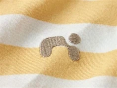 Name It t-shirt buff yellow med striber